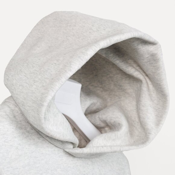 Dior x ERL Resort 23 Runway Gray Heathered Cotton Fleece Swirl Hoodie - Picture 8 of 12